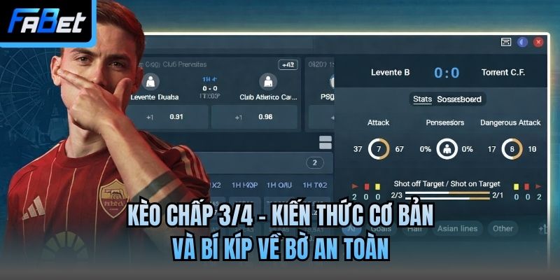 Kèo Chấp 3/4 - Kiến Thức Cơ Bản Và Bí Kíp Về Bờ An Toàn